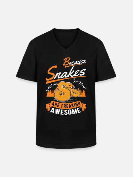 Snake Owners Snake Lovers - Men's V-Neck T-Shirt - black