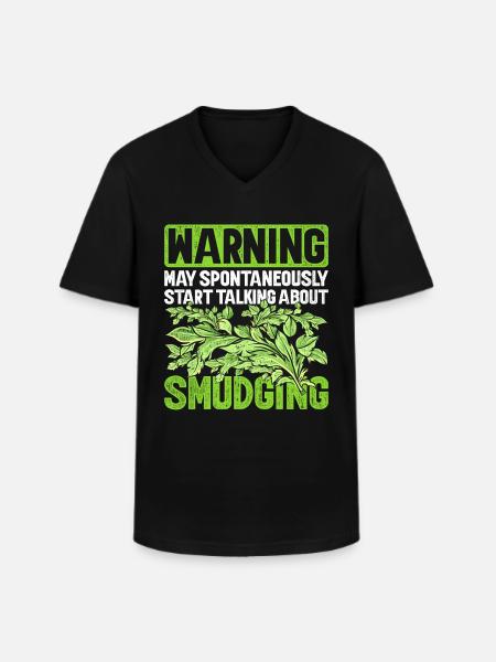 Smudging Apartment Fumigation - Men's V-Neck T-Shirt - black