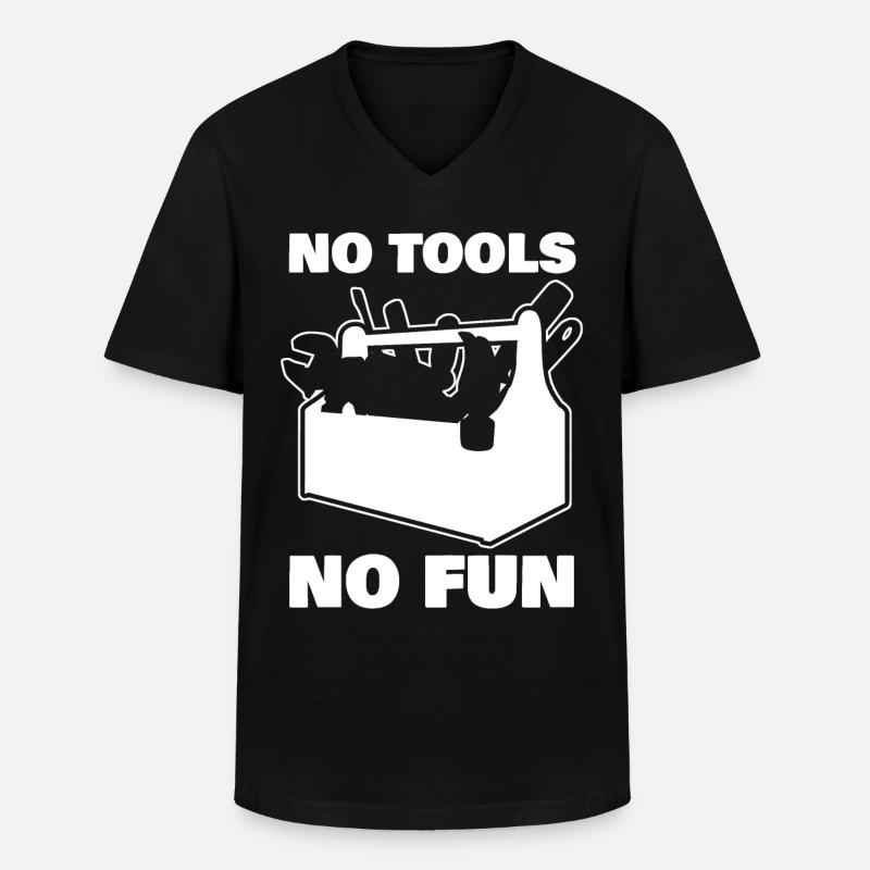 Tool Craftsman DIY Tools - Männer-T-Shirt mit V-Ausschnitt - Schwarz