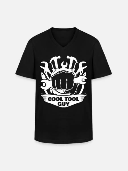 Tool Guy Craftsman Tools - Männer-T-Shirt mit V-Ausschnitt - Schwarz