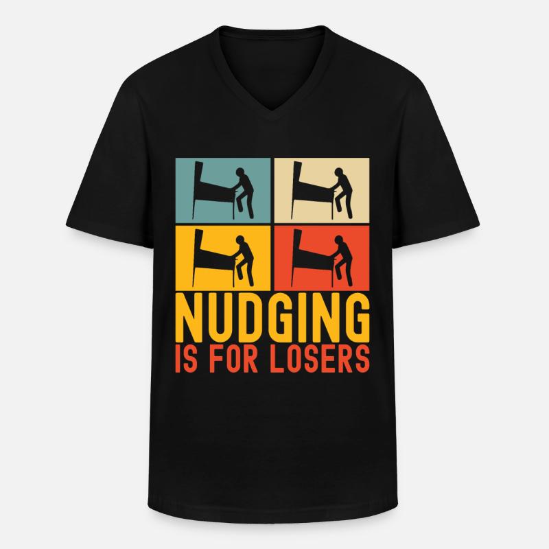 Pinball Flipper - Männer-T-Shirt mit V-Ausschnitt - Schwarz