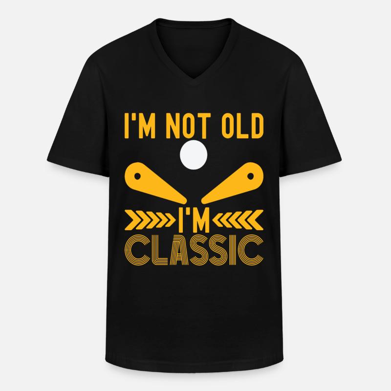 Pinball Flipper - Männer-T-Shirt mit V-Ausschnitt - Schwarz