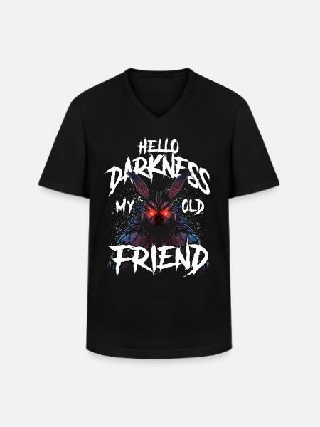 Hello Darkness My Old Friend - Men's V-Neck T-Shirt - black