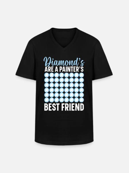 Diamond Painting Tools Diamond Painter - Men's V-Neck T-Shirt - black
