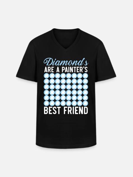 Diamond Painting Tools Diamond Painter - Men's V-Neck T-Shirt - black