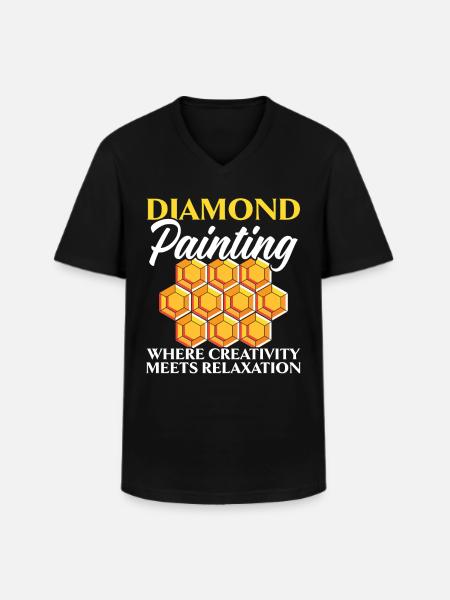Diamond Painting Tools Diamond Painter - Men's V-Neck T-Shirt - black