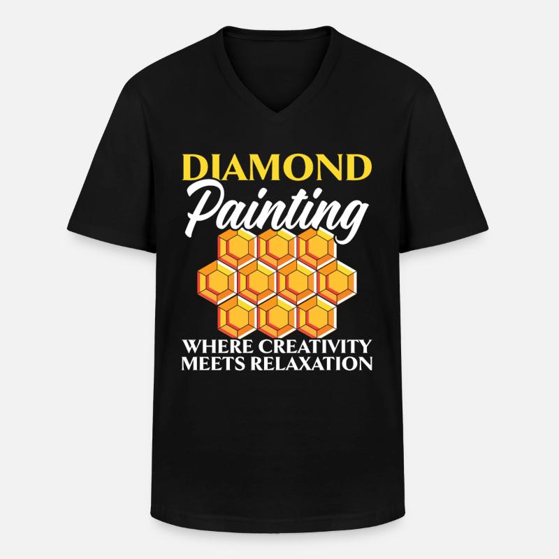 Diamond Painting Tools Diamond Painter - Men's V-Neck T-Shirt - black