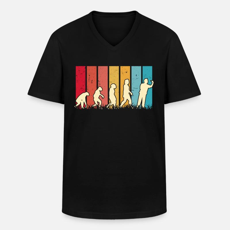 Fléchettes Dart Evolution Darter - T-shirt col V Homme - noir