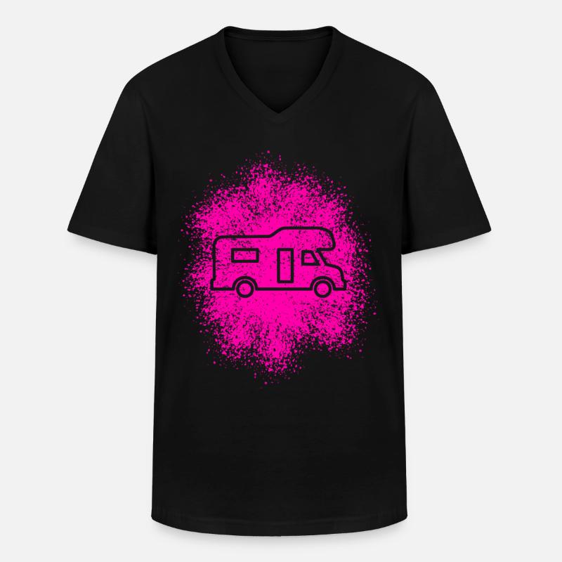 Alkoven Wohnmobil - Männer-T-Shirt mit V-Ausschnitt - Schwarz