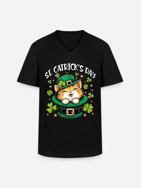 St. Catrick's Day - Männer-T-Shirt mit V-Ausschnitt - Schwarz