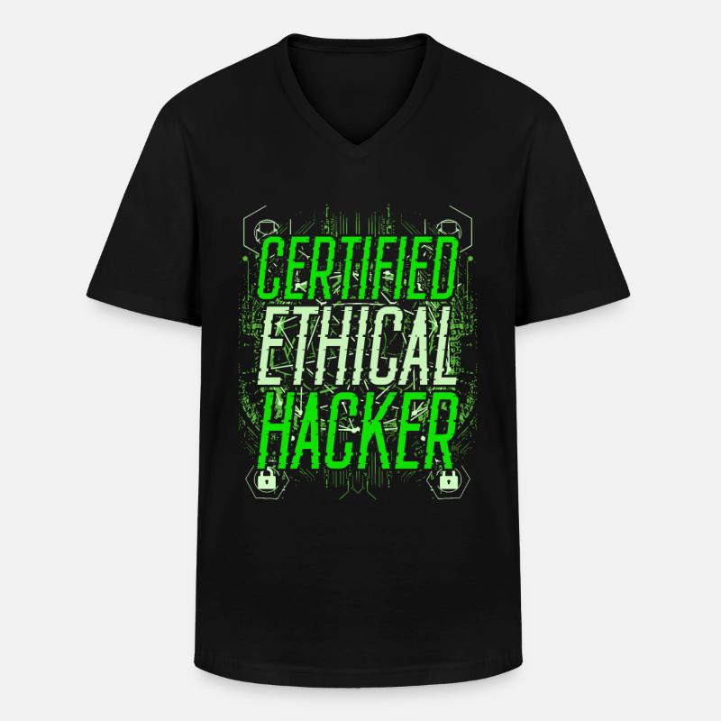 Certified Ethical Hacker - Männer-T-Shirt mit V-Ausschnitt - Schwarz