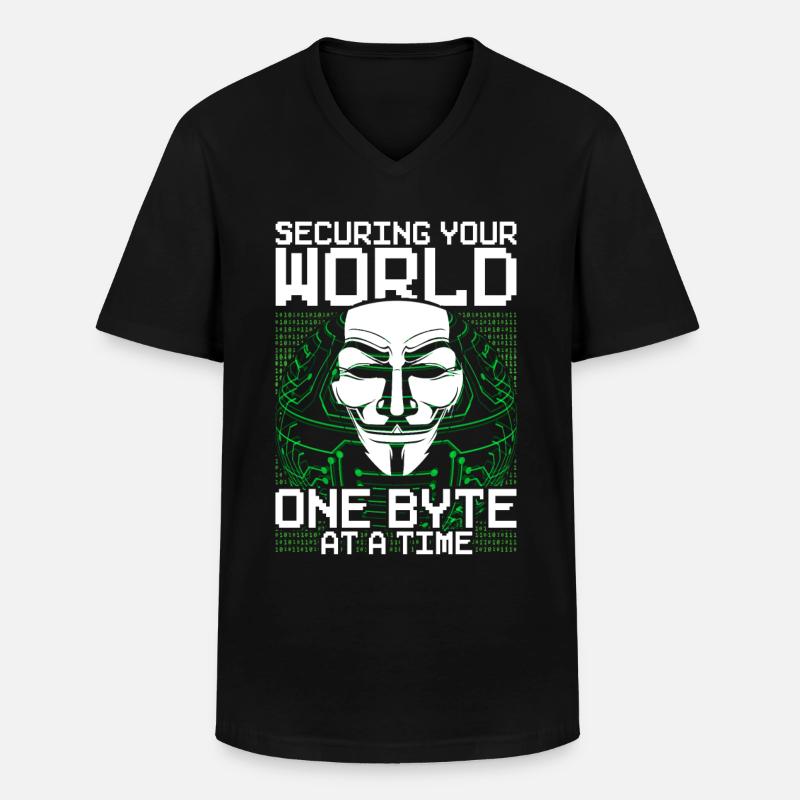 Ethical Hacker Ethischer Hacker - Men's V-Neck T-Shirt - black