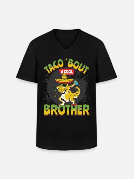 taco - Men's V-Neck T-Shirt - black