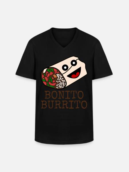 Burritos Bonito Burrito - Men's V-Neck T-Shirt - black