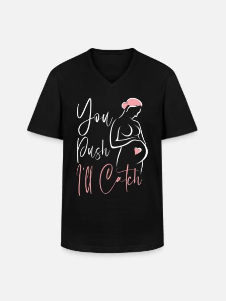 LD Labour And Delivery Nurse - Men's V-Neck T-Shirt - black