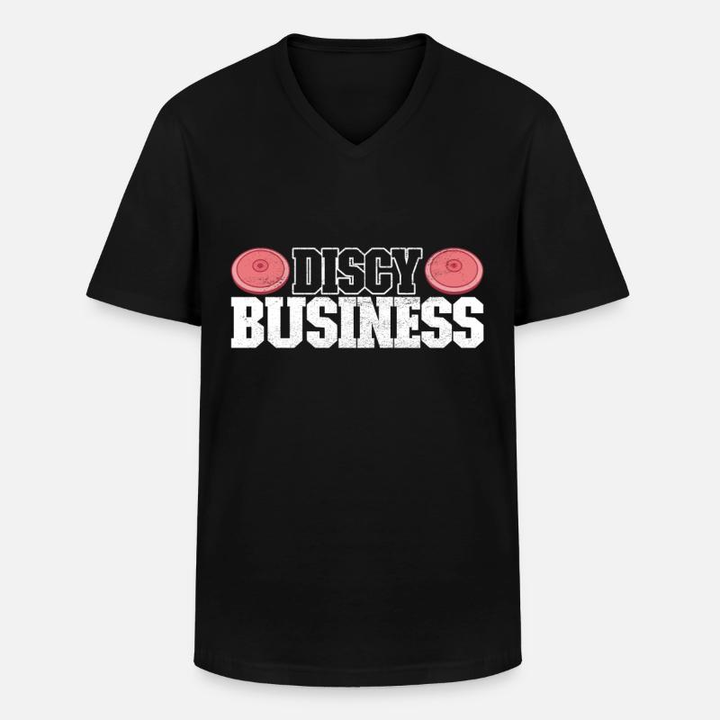 Discus thrower discus throw - Men's V-Neck T-Shirt - black