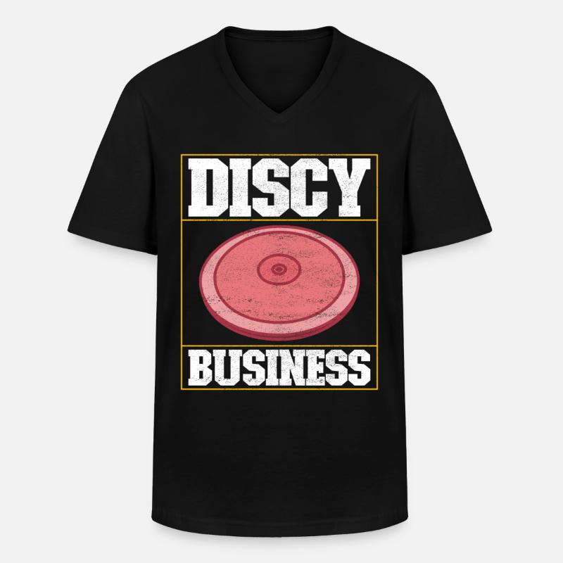 Discus thrower discus throw - Men's V-Neck T-Shirt - black