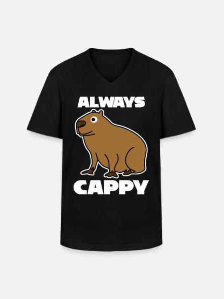 Capybaras Capybara - Men's V-Neck T-Shirt - black
