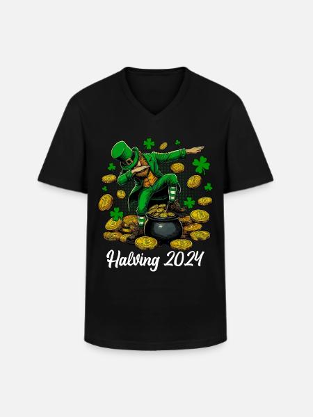 Halving 2024 - Men's V-Neck T-Shirt - black