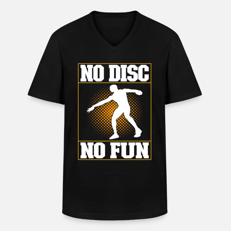 Discus thrower discus throw - Men's V-Neck T-Shirt - black