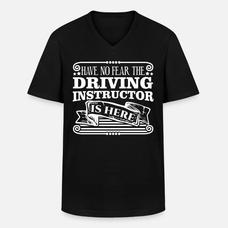 Professeur d’auto-école Moniteur d’auto-école - T-shirt col V Homme - noir
