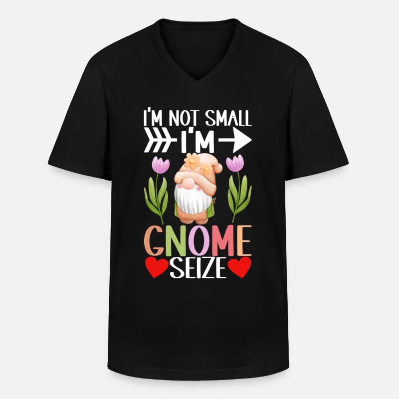 Gartenzwerge Gartenarbeit - Männer-T-Shirt mit V-Ausschnitt - Schwarz