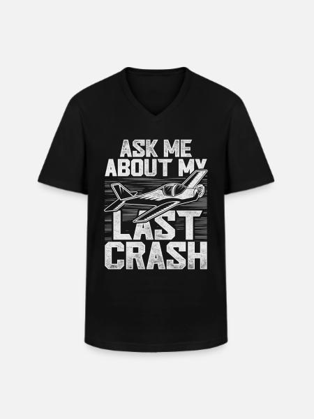 Modellflugzeug Modellflieger - Männer-T-Shirt mit V-Ausschnitt - Schwarz