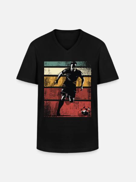 Soccer Soccer Players - Men's V-Neck T-Shirt - black