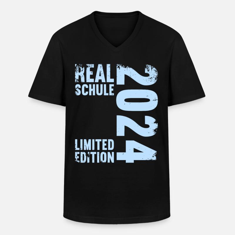Lycée Jeunes Filles Lycée 2024 - T-shirt col V Homme - noir