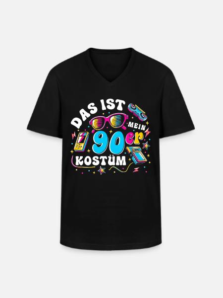 This is my 90s costume - Men's V-Neck T-Shirt - black