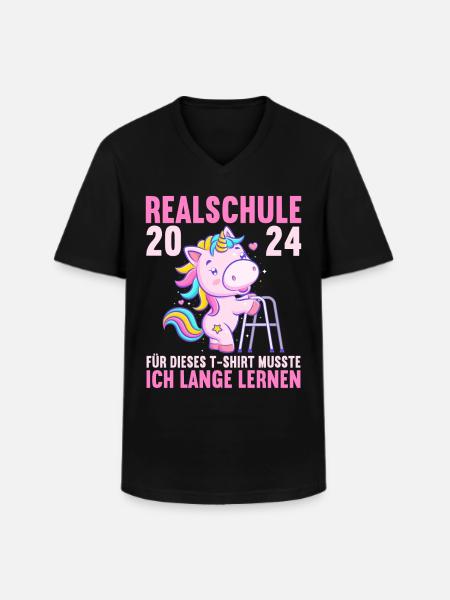 Lycée Jeunes Filles Lycée 2024 - T-shirt col V Homme - noir
