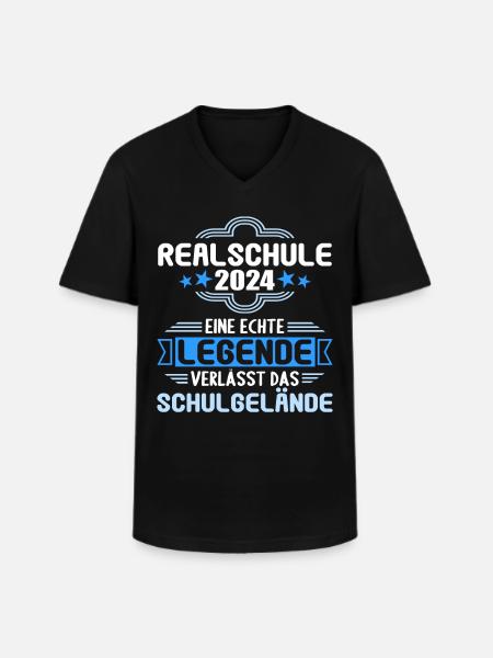 Lycée Jeunes Filles Lycée 2024 - T-shirt col V Homme - noir