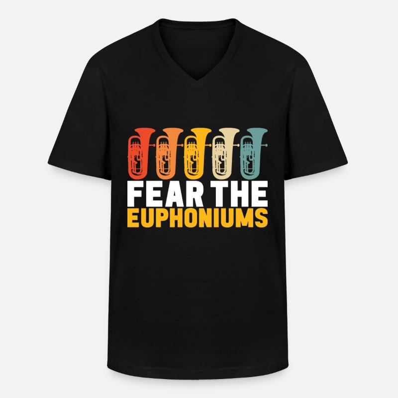 Euphonium Euphonist - Männer-T-Shirt mit V-Ausschnitt - Schwarz