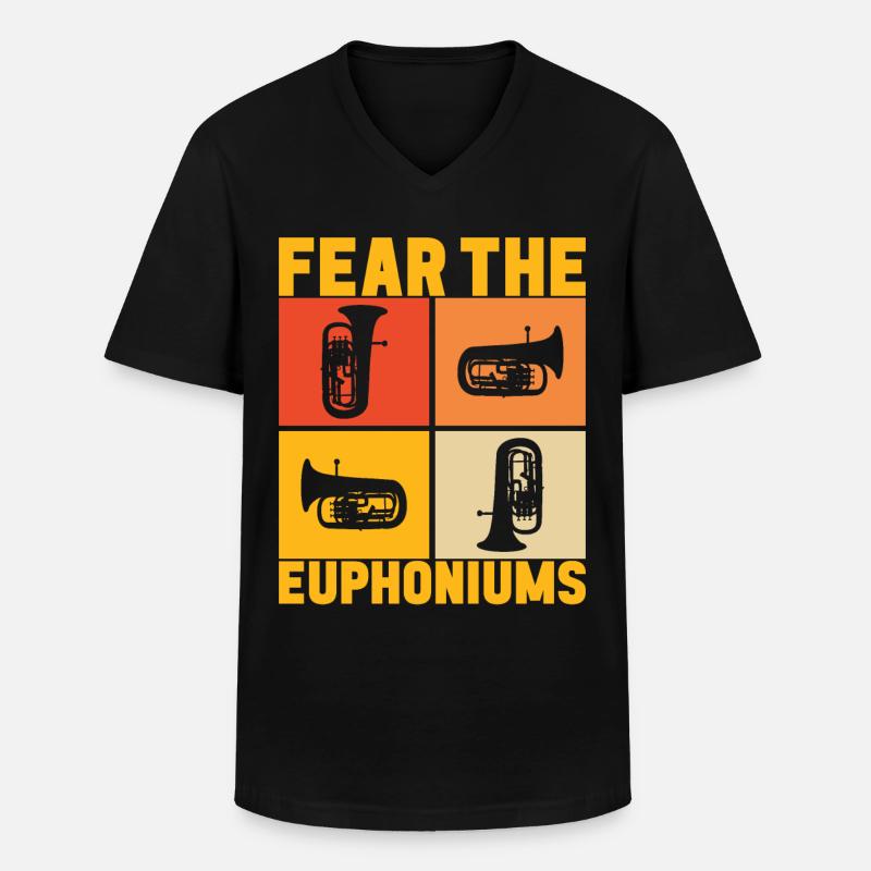 Euphonium Euphonist - Männer-T-Shirt mit V-Ausschnitt - Schwarz