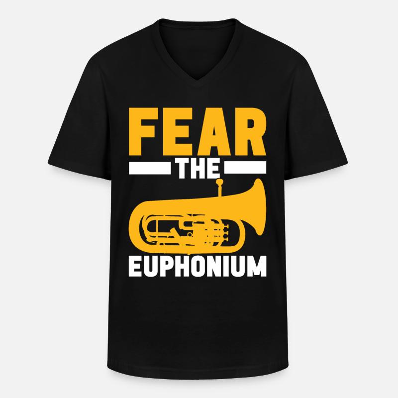 Euphonium Euphonist - Männer-T-Shirt mit V-Ausschnitt - Schwarz