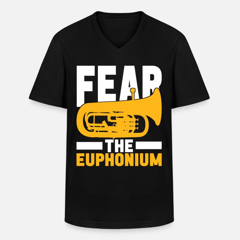 Euphonium Euphonist - Männer-T-Shirt mit V-Ausschnitt - Schwarz