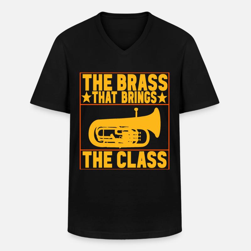 Euphonium Euphoniumspieler - Männer-T-Shirt mit V-Ausschnitt - Schwarz