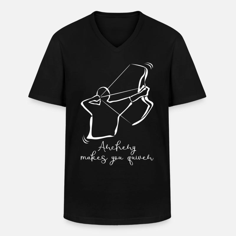 Bow Shooting Quiver Archery - Men's V-Neck T-Shirt - black