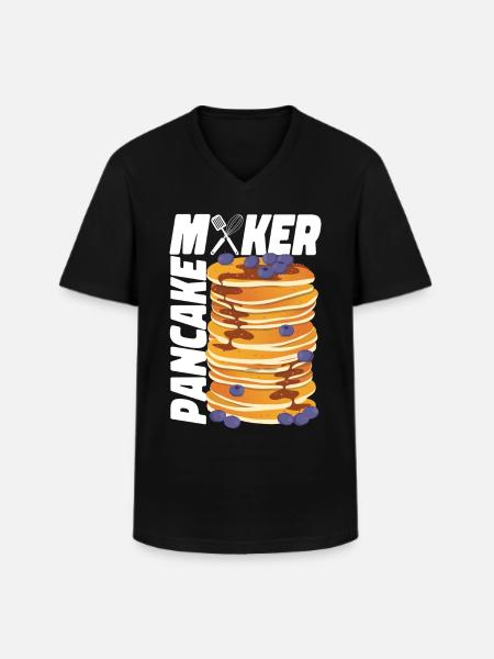 Pancake Lover Kids Pancake Maker - Men's V-Neck T-Shirt - black