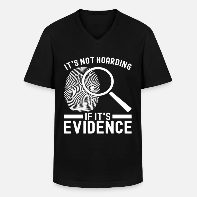 Forensik Forensiker - Männer-T-Shirt mit V-Ausschnitt - Schwarz