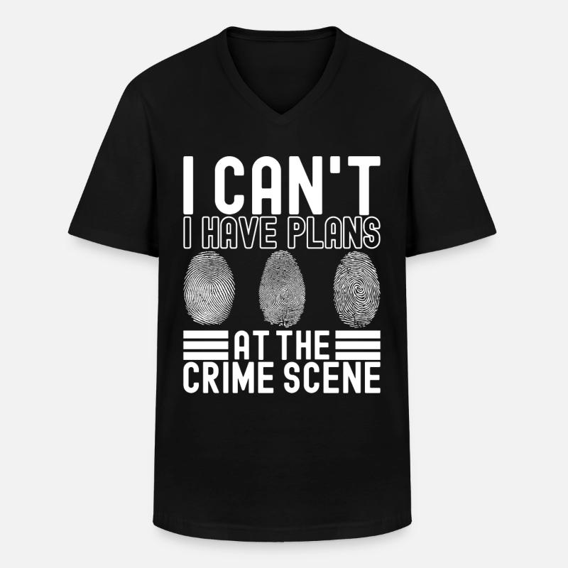 Forensics Forensic Scientist - Men's V-Neck T-Shirt - black