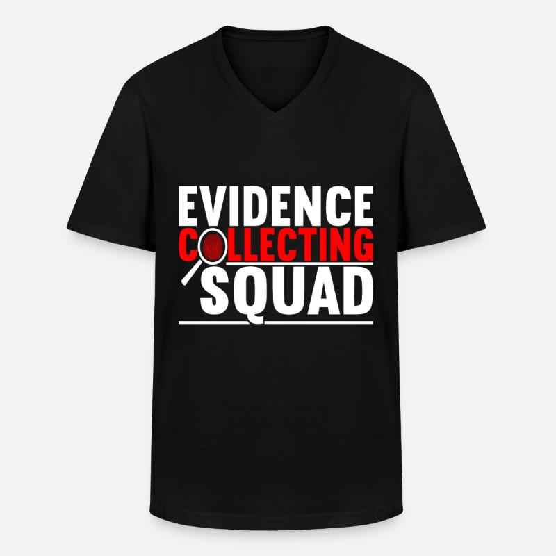 Forensics Forensic Scientist - Men's V-Neck T-Shirt - black