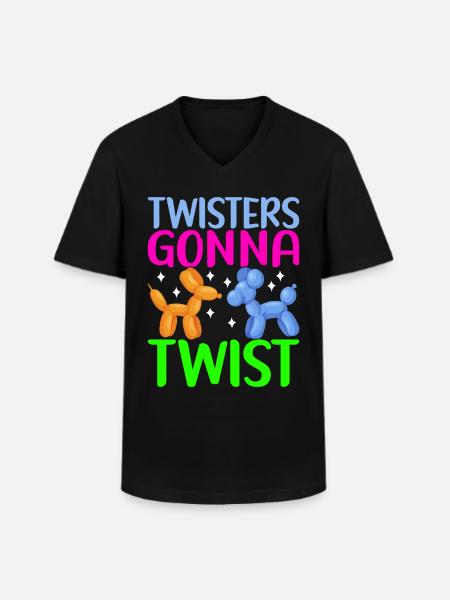 Balloon Animal Balloon Twisting - Men's V-Neck T-Shirt - black
