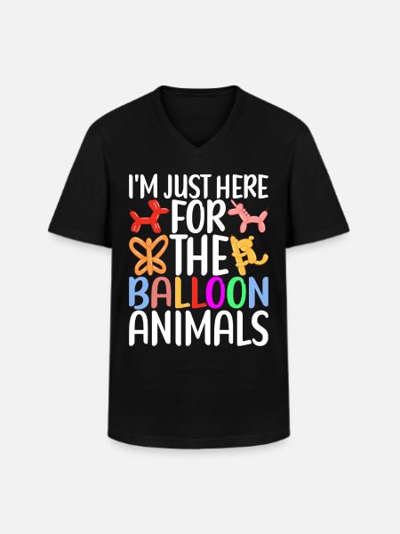 Balloon Animal Balloon Twisting - Men's V-Neck T-Shirt - black
