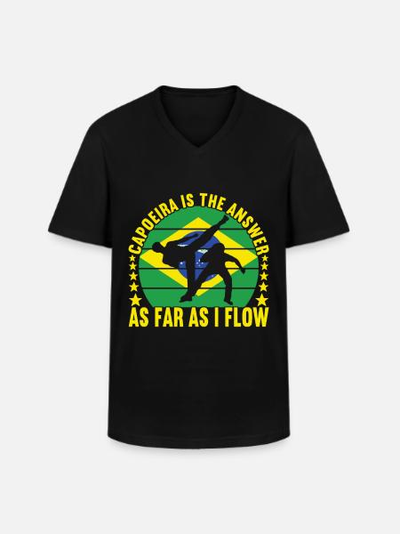 Capoeira Capoeirista - Men's V-Neck T-Shirt - black