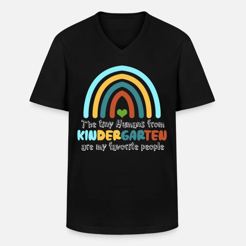 Nursery School Teacher Kindergarten - Männer-T-Shirt mit V-Ausschnitt - Schwarz