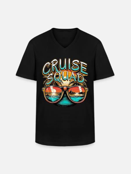 Cruise Squad - Men's V-Neck T-Shirt - black