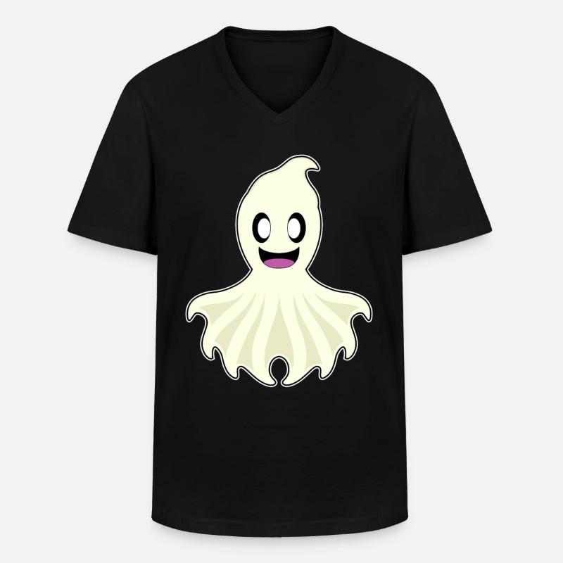 Krake Geist - Männer-T-Shirt mit V-Ausschnitt - Schwarz