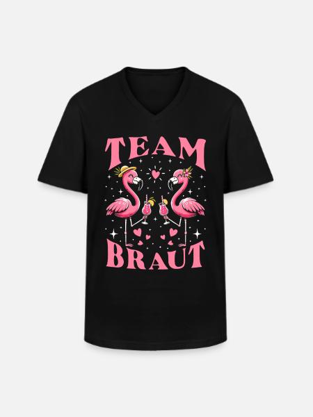 Mariée d’équipe - T-shirt col V Homme - noir