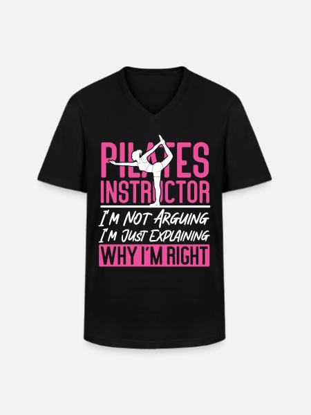 Pilates Instructor Teacher Pilates - Men's V-Neck T-Shirt - black